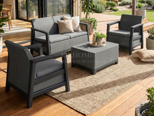 mebeli skandi scandi linea 2 seater set grafit