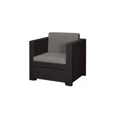 fotel ogrodowy keter provence armchair brazowy szaro bezowy