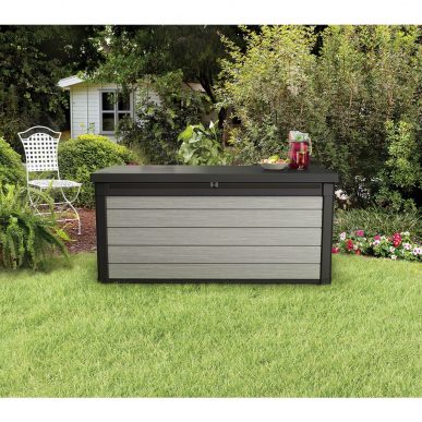 garden storage boxes denali duotech deck box 380l brownish grey anthracite