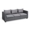 salta 3 seater sofa grafit