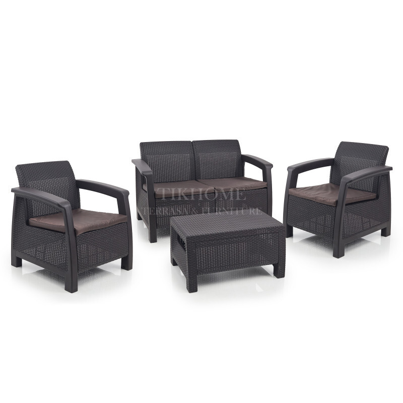 komplekt sadovoj mebeli holiday xl 2kresla divan 2 kh mestnyj stolik podushki komplekt sadovoj mebeli holiday xl 2kresla divan 2 kh mestnyj stolik podushki